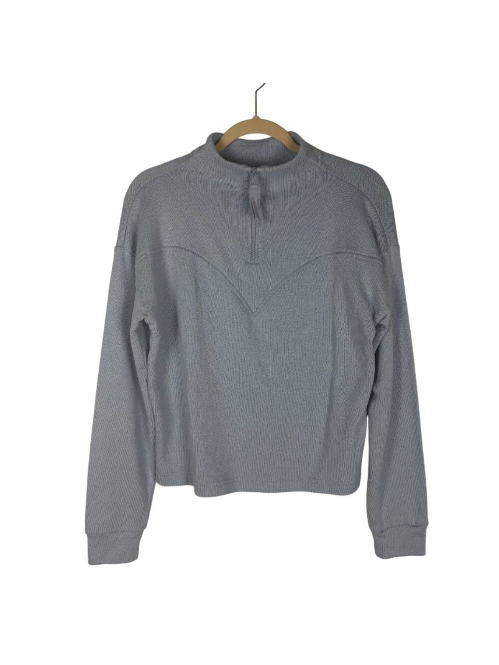✨3/$30 Z By Zella M Light Blue Half-Zip Pullover Sweater Athletic Athleisure Top